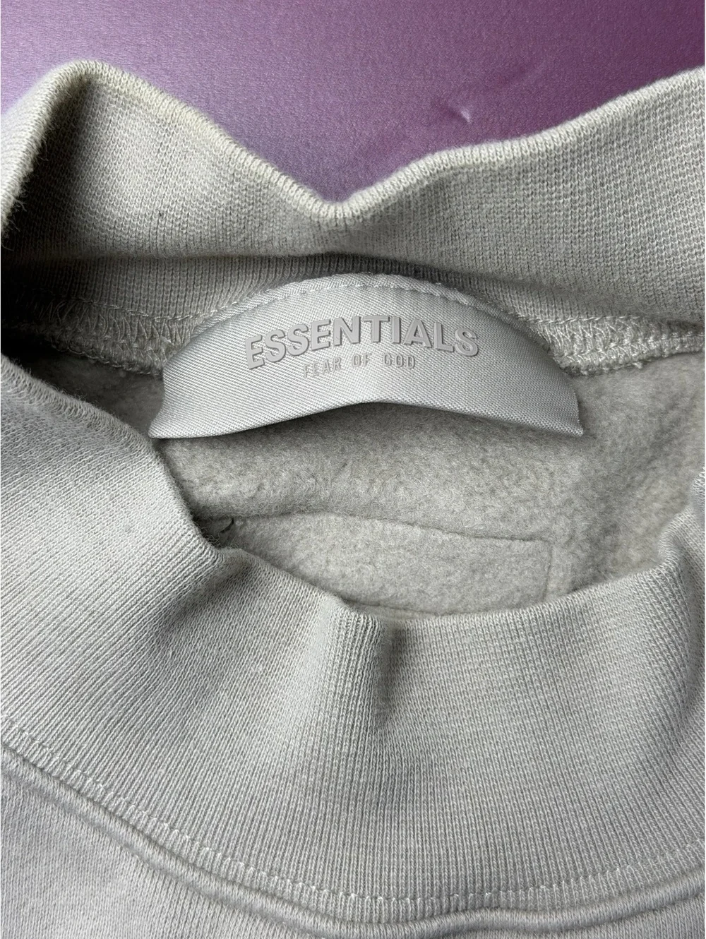 Essentials Fear Of God Sz M Crew Mock Neck IN Smoke Relaxed Casual Sweater XL